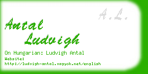 antal ludvigh business card